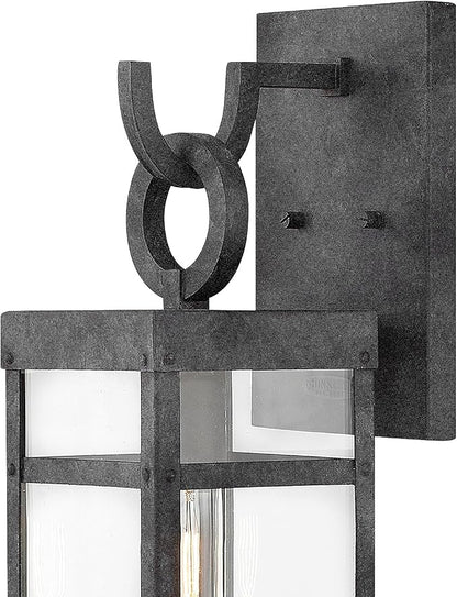 Hinkley 2800DZ Transitional One Light Outdoor Wall Mount from Porter collection in Bronze/Darkfinish
