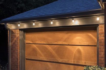 Enbrighten LED Bistro Outdoor String Lights, 12ft, 6 Shatter Resistant Lifetime Bulbs, 2200K Warm White, Weather Resistant, Indoor/Outdoor, Commercial Grade, Perfect for Backyard, Porch, Patio, 38353