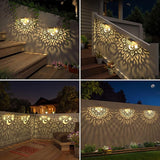 Solar Fence Lights 6 Pack Solar Deck Lights Waterproof LED Step Wall Outdoor Decorations Warm Yellow Decorative | Lumora