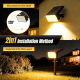 Solar Spot Lights Outdoor, [6 pack/118 LED] 4 Modes Auto On/Off Solar Landscape Spotlights, Ip67 Waterproof Solor | Lumora