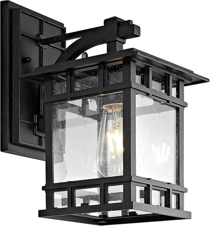 SAFAVIEH PLT4013A Lighting Grayter Black Wall (LED Bulb Included) Outdoor Lantern