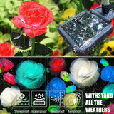 10 LED 7-Color Changing Solar Rose Flower Lights Garden Decorations Outdoor Waterproof Decorative Stake Lights for | Lumora