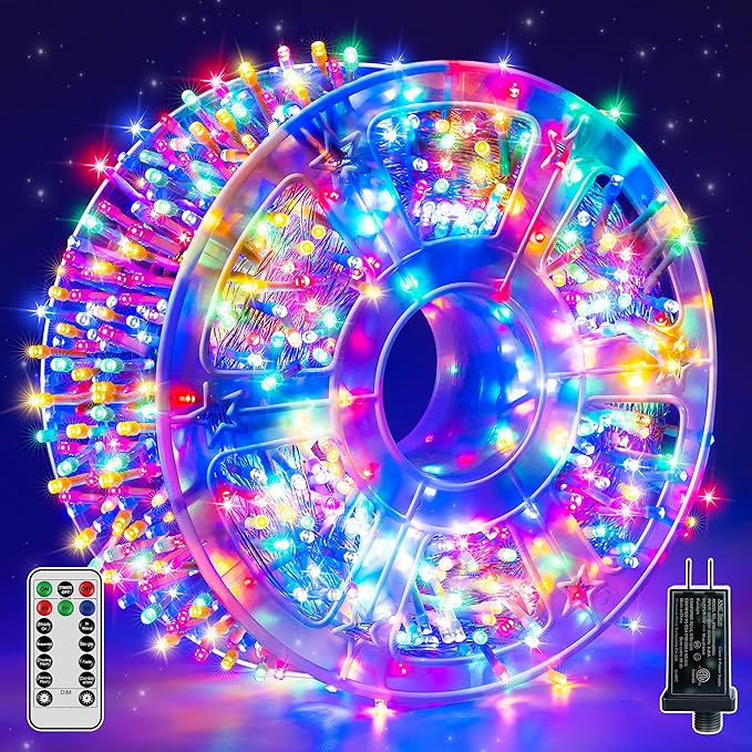 Christmas String Lights Indoor 1200LED 196FT, Waterproof Outdoor String Lights with Remote and Timer, 8 Modes | Lumora
