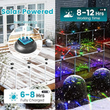 Solar Christmas Fence Lights Outdoor Decor, Waterproof Patio Lights with RGB Color Changing for Holiday & Halloween | Lumora