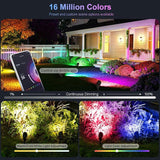 GOODSMANN RGBW Landscape Lighting Low Voltage Spot Lights Landscape with Color - Outdoor Security Flood Light | Lumora