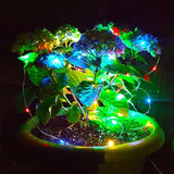 Hometown Evolution, Inc. Solar Powered Micro LED String Lights - 100 LED, 33 Feet - Multi Colored, 8 Modes, Outdoor | Lumora
