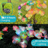 JJGoo 2 Pack Solar Garden Lights, Solar Flower Swaying Light for Outside, New Upgraded Outdoor Waterproof Light for | Lumora