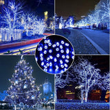 100 Count Blue LED Christmas Lights 50ft 5mm Blue, Waterproof, Indoor/Outdoor, UL, IP65 | Lumora