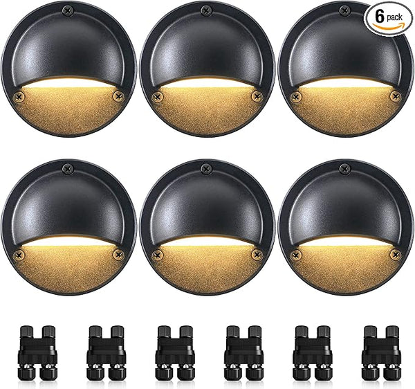 SUNVIE 5W LED Low Voltage Deck Lights, 12-24V Step Lights Outdoor with Fastlock2 Wire Connectors, Low Voltage | Lumora
