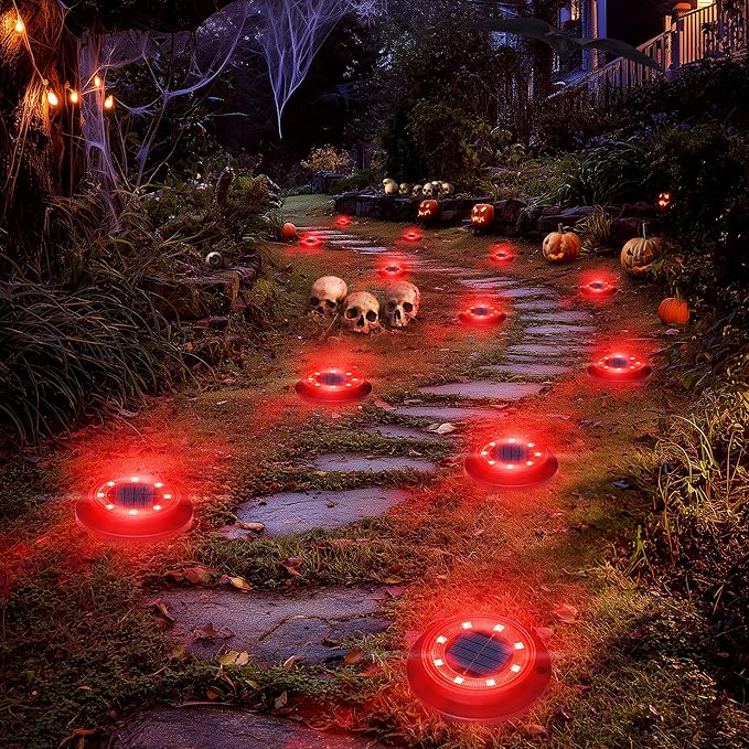 Flacchi Solar Ground Lights - Solar Powered Lights Outdoor Solar Disk Light Waterproof Landscape Light for Patio | Lumora