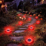Flacchi Solar Ground Lights - Solar Powered Lights Outdoor Solar Disk Light Waterproof Landscape Light for Patio | Lumora