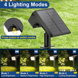 LANSOW 12 Pack Solar Spot Lights Outdoor Waterproof IP67, (90 LED/4 Modes) Solar Landscape Spotlights, 2-in-1 Solar | Lumora