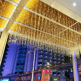 LED Icicle String Lights, Christmas Icicle Lights 16.4FT 216 LEDs Window Curtain Starry Fairy Lights Plug in 8 | Lumora