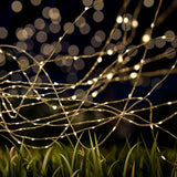 Pure Garden Solar-Powered 100 Fairy Lights, Warm White - Decorative Outdoor Light | Lumora