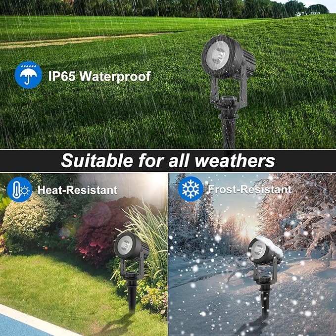Solar Spot Lights Outdoor, Landscape Spotlights IP65 Waterproof 9.8ft Cable, Dusk to Dawn Solar Uplights for Trees | Lumora