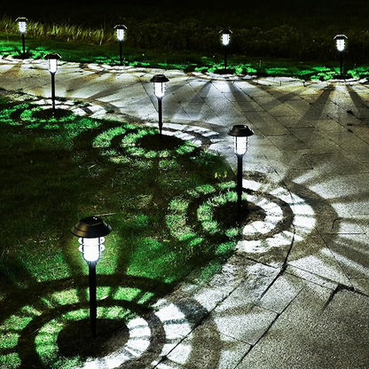 SOLPEX 8 Pack Solar Path Lights& 12 Pack Solar Ground Lights, Waterproof Garden Landscape Lighting for Yard Deck Lawn Patio Pathway Walkway (Cool White)