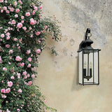 Generation Lighting 8468-12 Jamestowne Transitional Two - Light Outdoor Wall Lantern Outside Fixture, Black Finish | Lumora