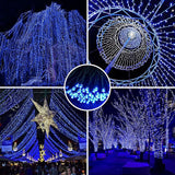 AmyHomie Blue Christmas Lights, 108Ft 300LED Halloween String Lights Outdoor Waterproof, End-to-End Indoor Fairy | Lumora