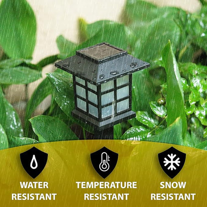 ZONETECH Outdoor Solar Powered Light – LED Twelve Pack Bright Premium Quality Rain-Proof Walkway Path Patio Yard Lawn Garden Lamp (12 Pieces)