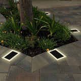 LUMENGY Solar Paver Light 4×8 inch (3.93x7.87), Stainless Steel with Tempered Glass, 2700K - Outdoor Path Light | Lumora