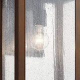 Kichler Marimount 17" Outdoor Wall Light in Black, 1-Light Exterior Wall Sconce with Clear Seeded Glass, (17" H x | Lumora