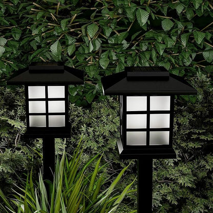 Misc Solar Pathway Coach Lights 15" Set of 6 Black