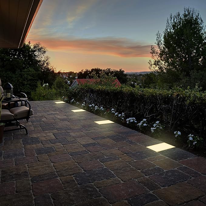 LUMENGY Paver Light 9x12 Inch (8.85x11.81), 2700K Warm White, Glare-Free Brick Lighting for - Outdoor Path Light | Lumora