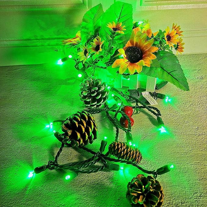 Christmas Lights LED Commercial Mini LED String Lights, 120V UL, Green Wire Xmas Lights for Indoor & Outdoor Use | Lumora