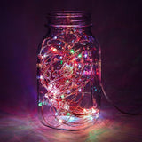 Hometown Evolution, Inc. Solar Powered Micro LED String Lights - 100 LED, 33 Feet - Multi Colored, 8 Modes, Outdoor | Lumora