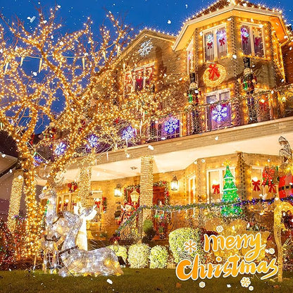 165FT 500LED String Lights LED Starry Fairy Light, Twinkle String Lights Decorative Lights with 8 Modes 30V Plug in for Wedding,Patio,Gate,Party Indoor Outdoor Decoration (Warm White)