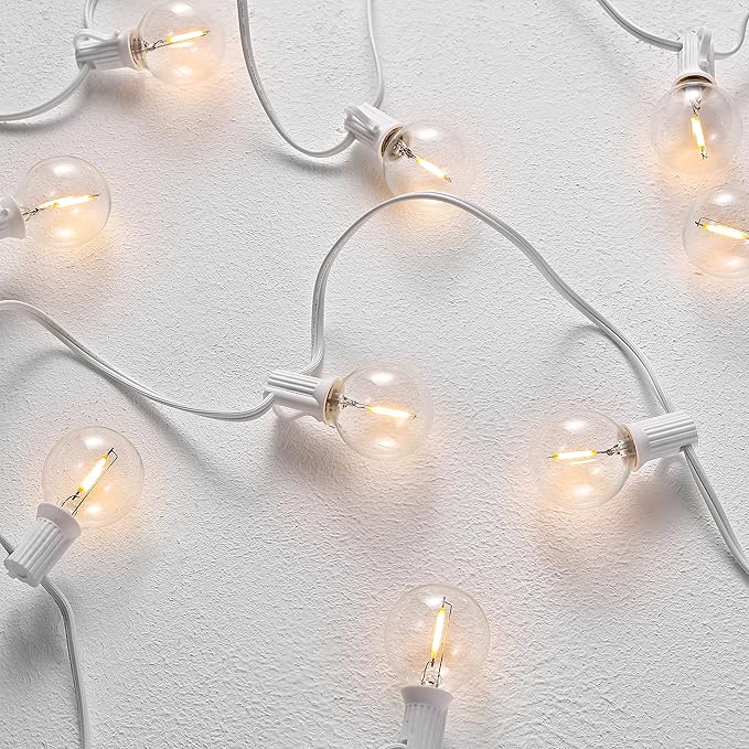 SAFAVIEH Lighting Collection Chiera White 10-Foot LED Outdoor String Lights